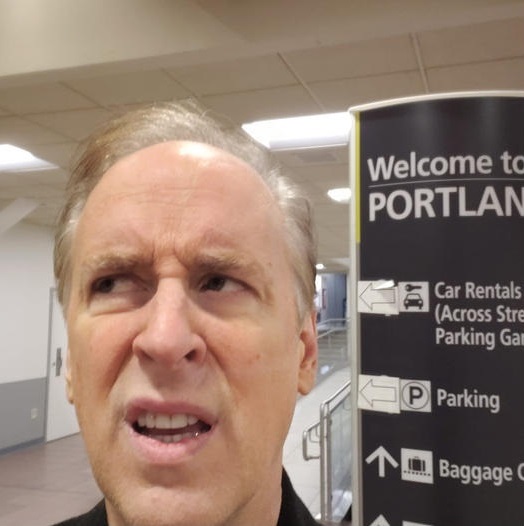 Charles in Portland, Maine Airport - Christian comedian Charles Marshall