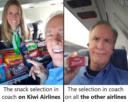 Airline snack disparity