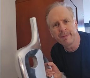 Weird hotel sculpture