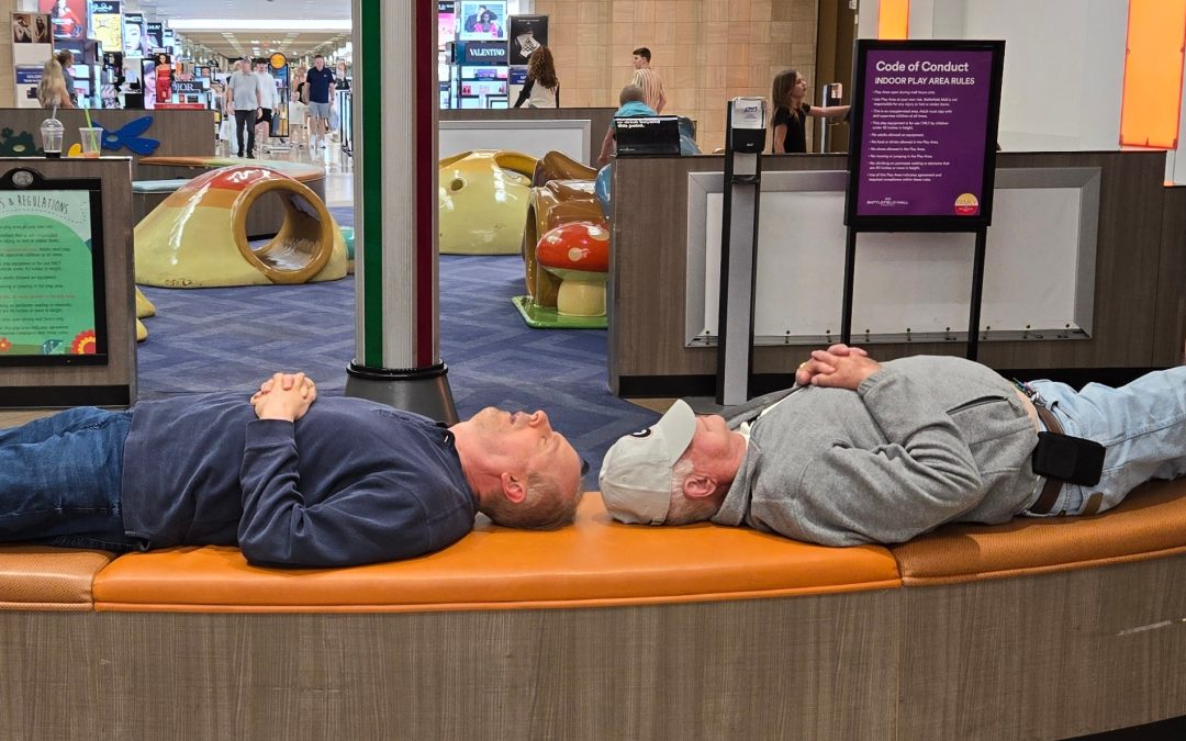 Napping in public with strangers